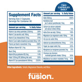 Bariatric Fusion Multivitamin Capsules nutritional information