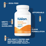 Bariatric Fusion Multivitamin Capsules without Iron bottle with label