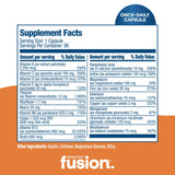 Bariatric Fusion Multivitamin Capsules without Iron open bottle showing capsules