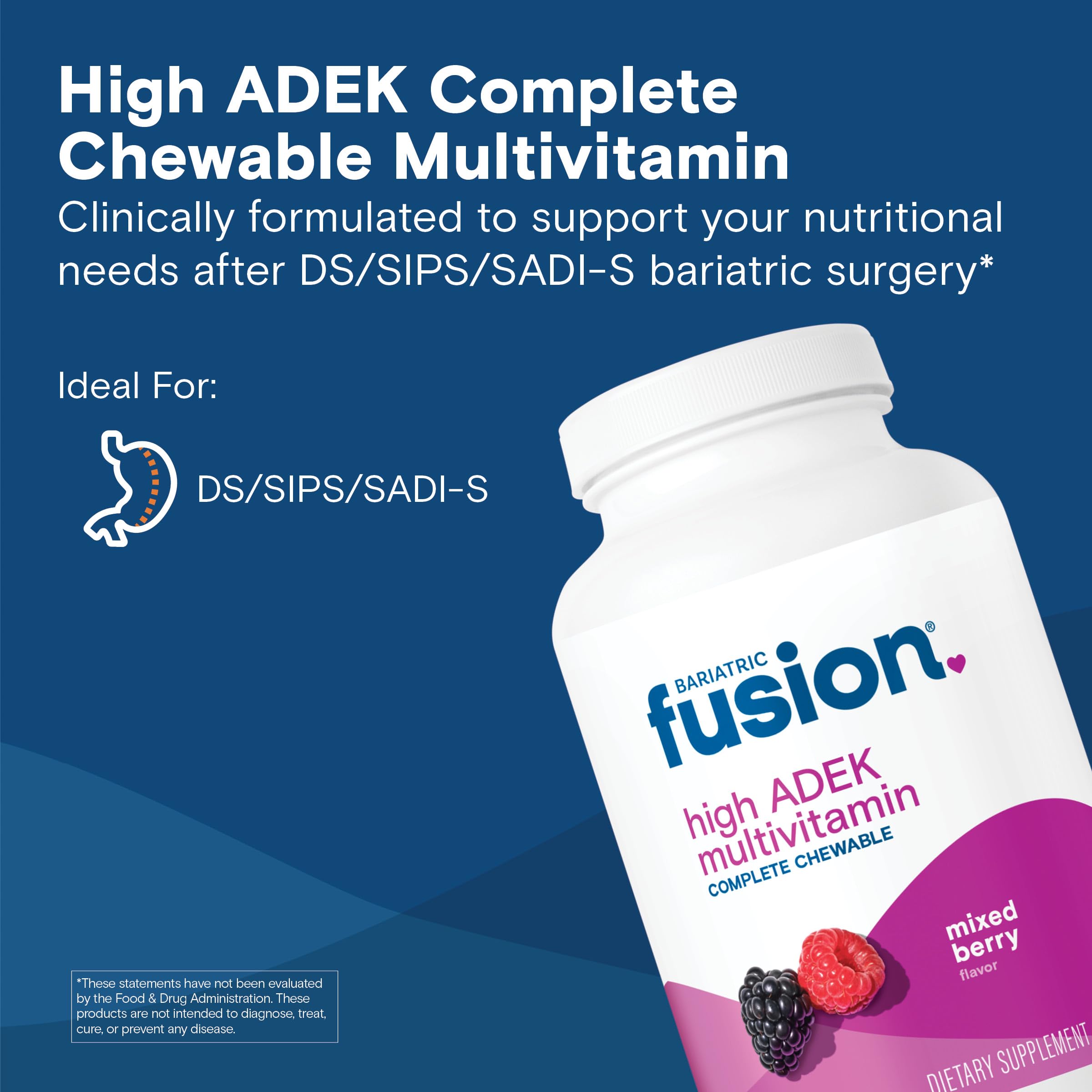 Bariatric Fusion Multivitamin Chewable Tablets close-up of tablets