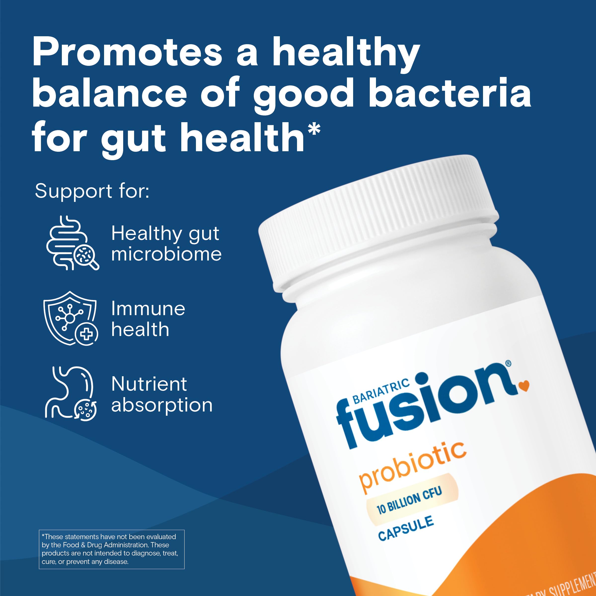 Bariatric Fusion Probiotics Capsules bottle side view
