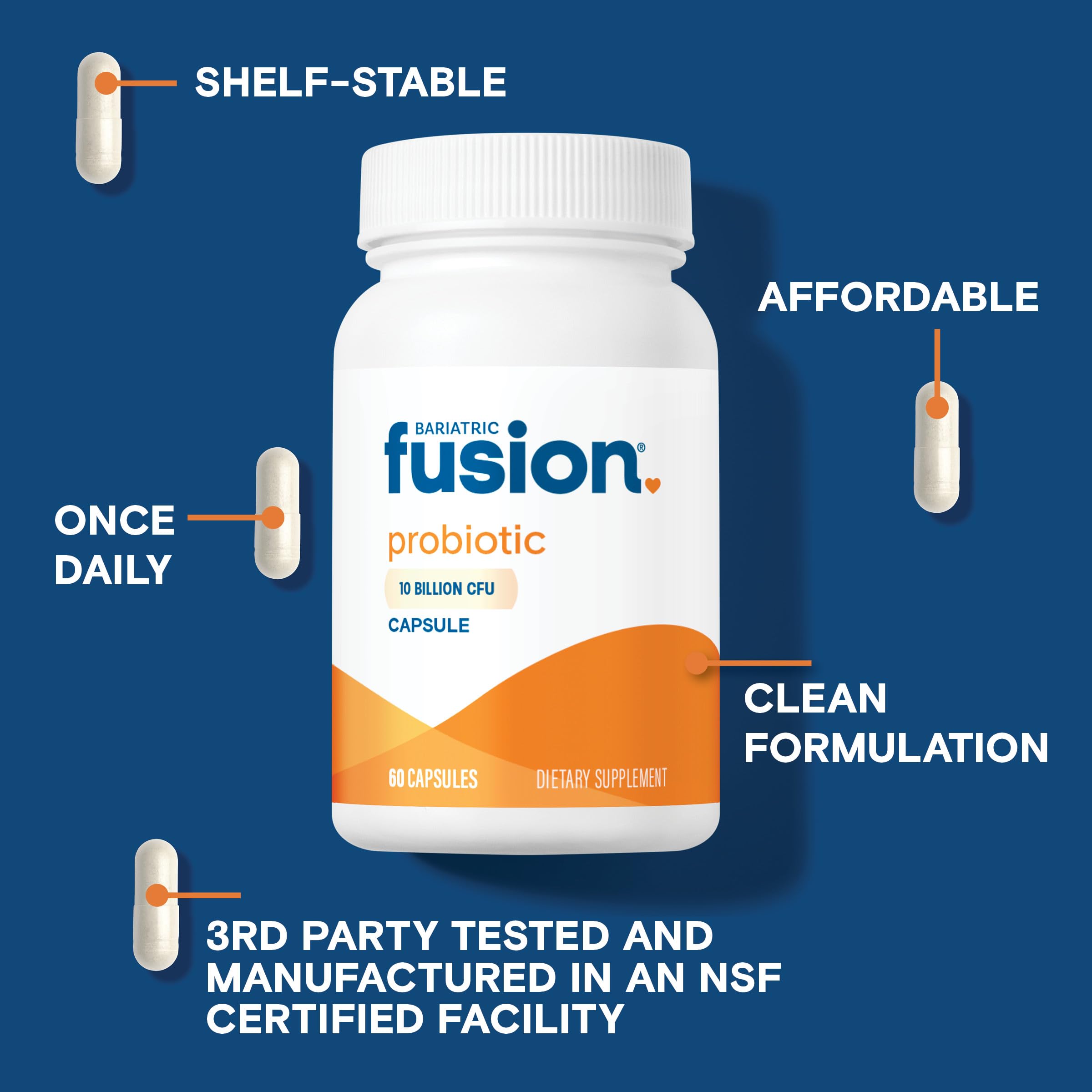 Bariatric Fusion Probiotics Capsules ingredients list