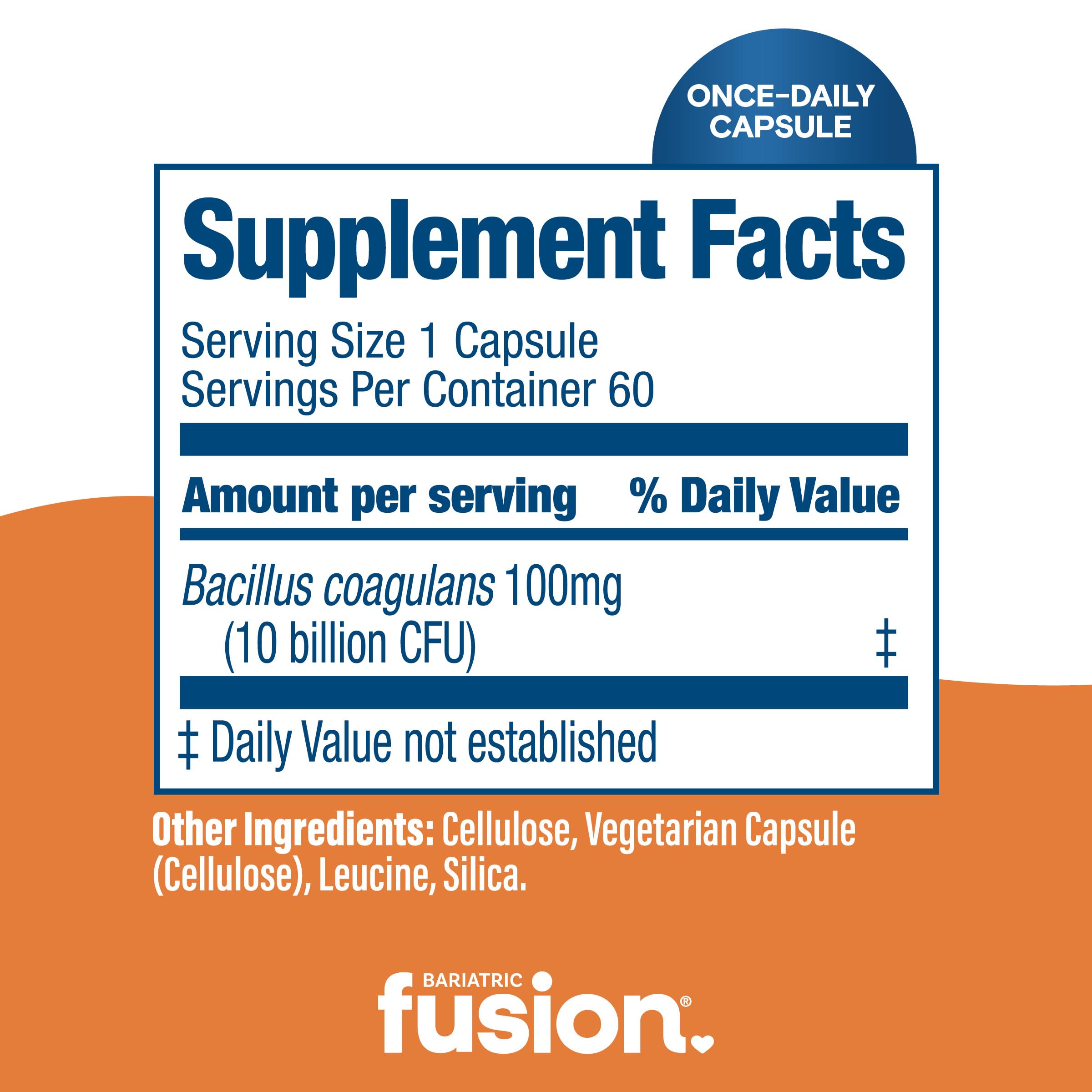 Bariatric Fusion Probiotics Capsules with measuring spoon