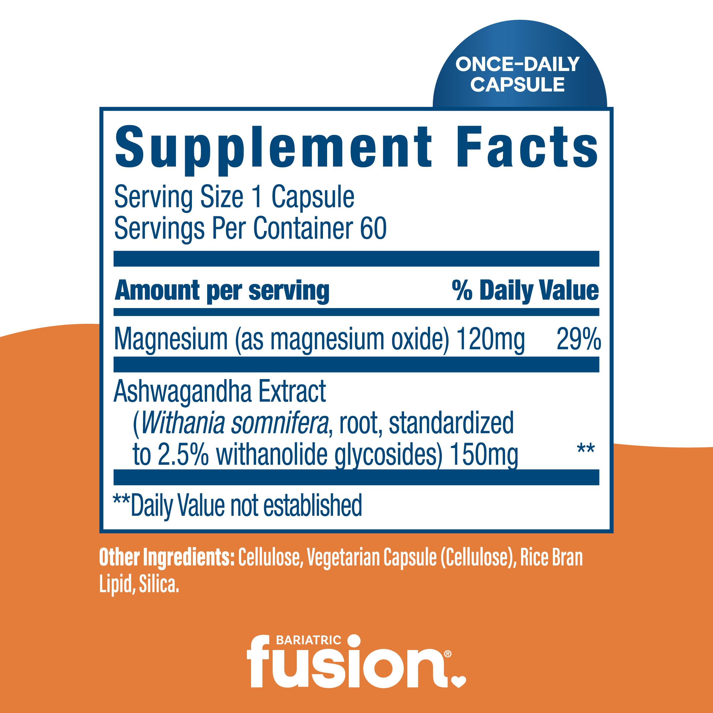 Bariatric Fusion Stress Support 60 Capsules packaging