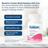 Bariatric Fusion Women's Multivitamin 30 capsules on a table