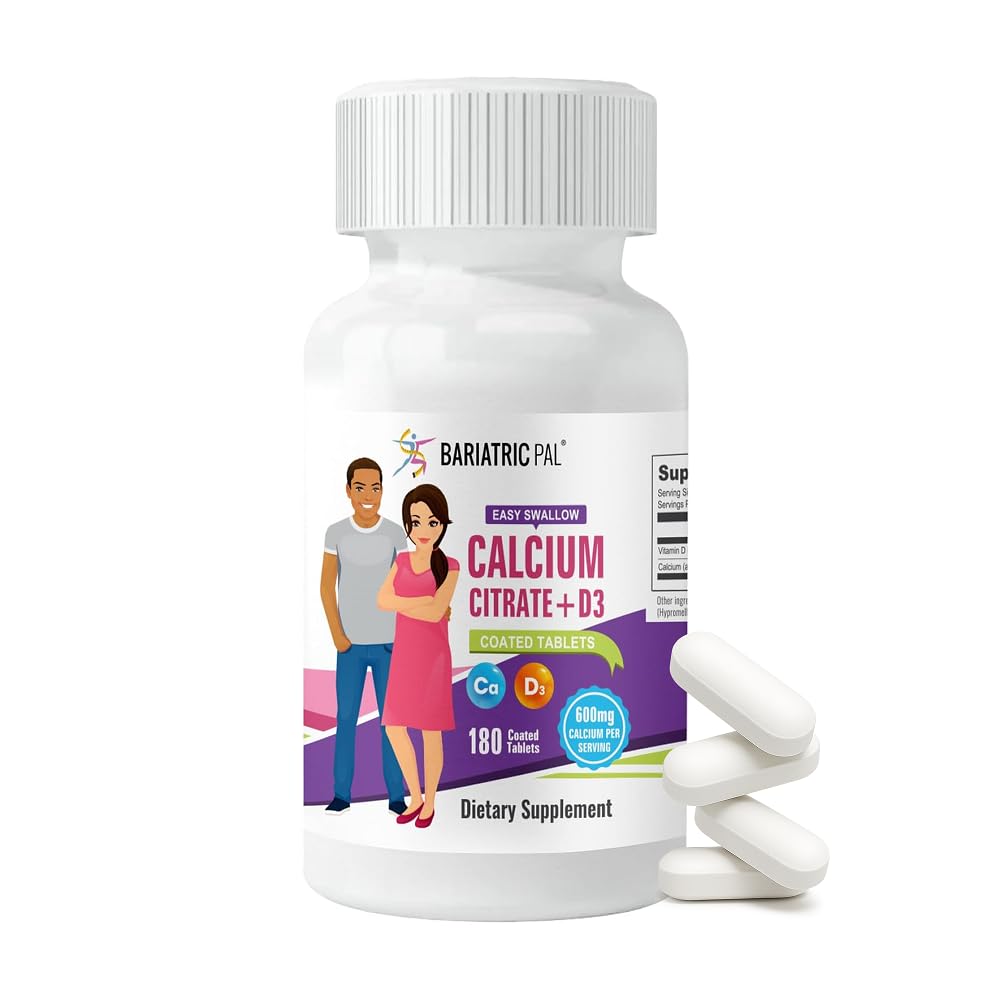 BariatricPal Calcium Citrate 600mg front view of bottle