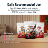 BariatricPal Calcium Citrate Soft Chews 500mg chews on a plate