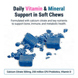 BariatricPal Calcium Citrate Soft Chews displayed with a measuring spoon