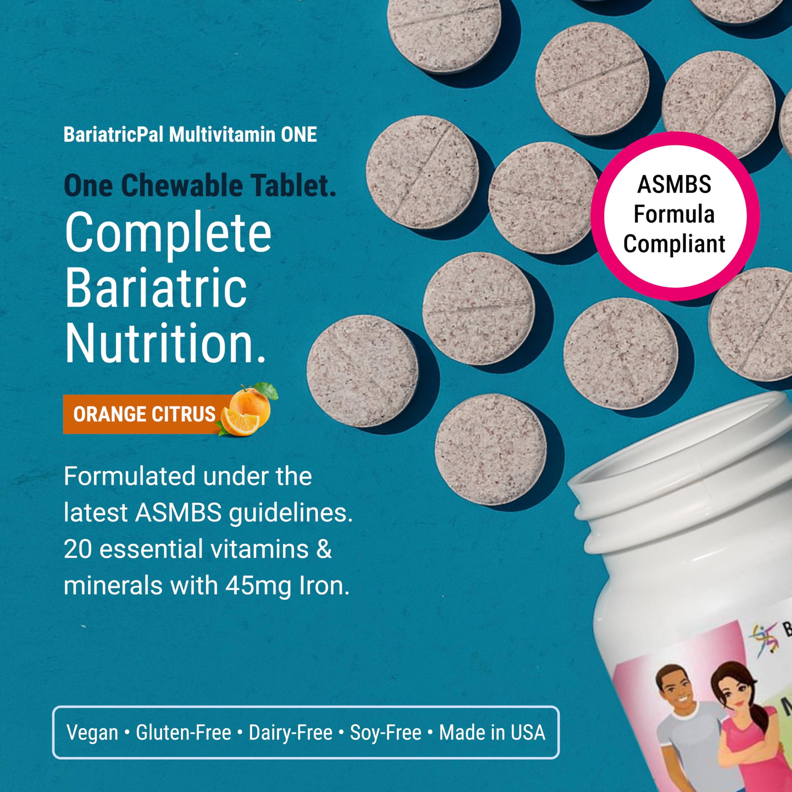 BariatricPal Multivitamin Chewable tablet close-up