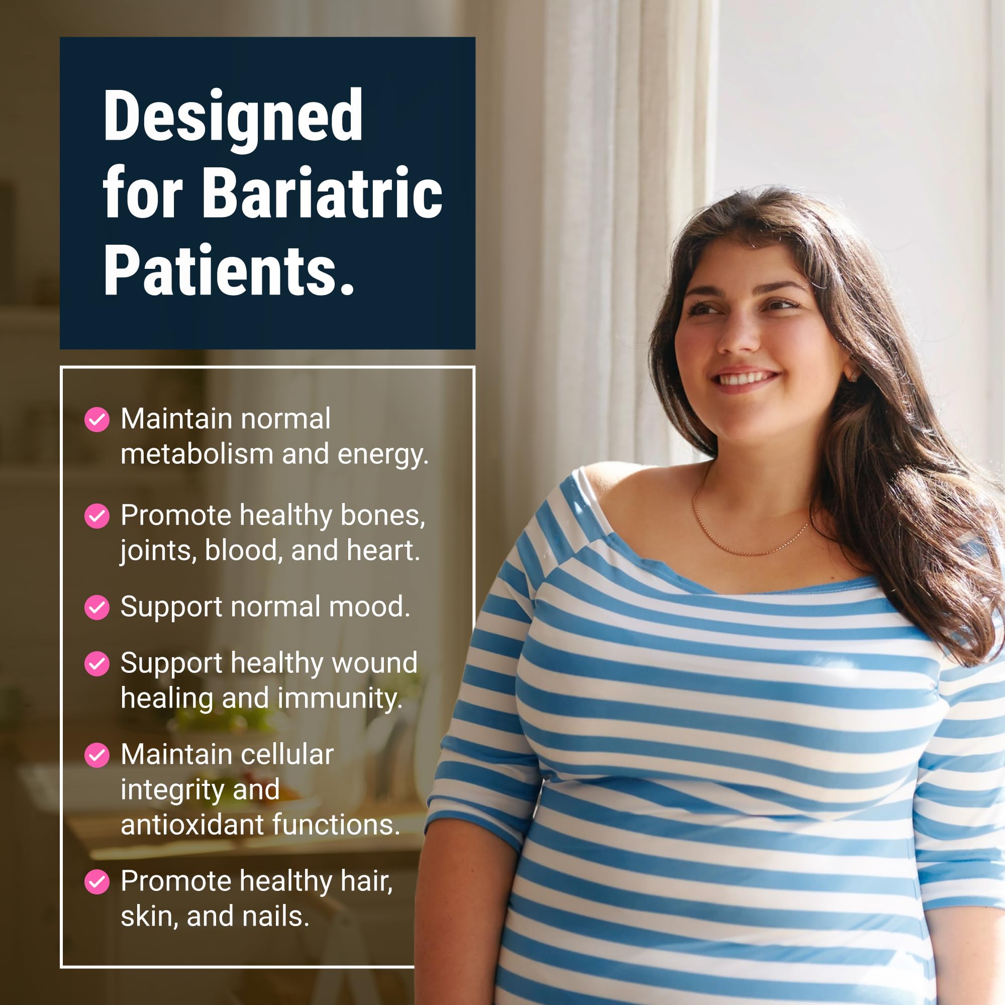 BariatricPal Multivitamin with Iron 60mg capsule close-up
