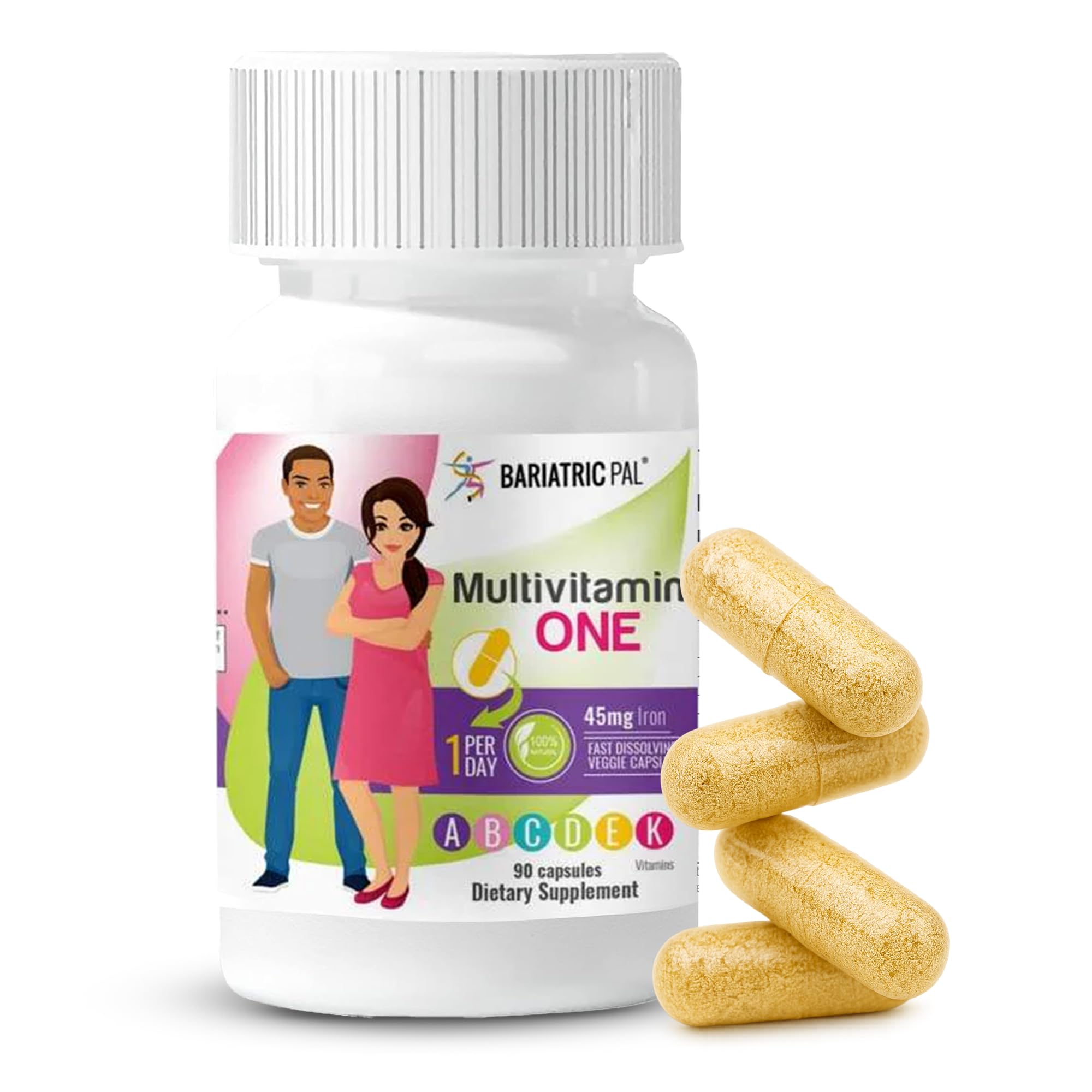 BariatricPal Multivitamin with Iron front view of packaging