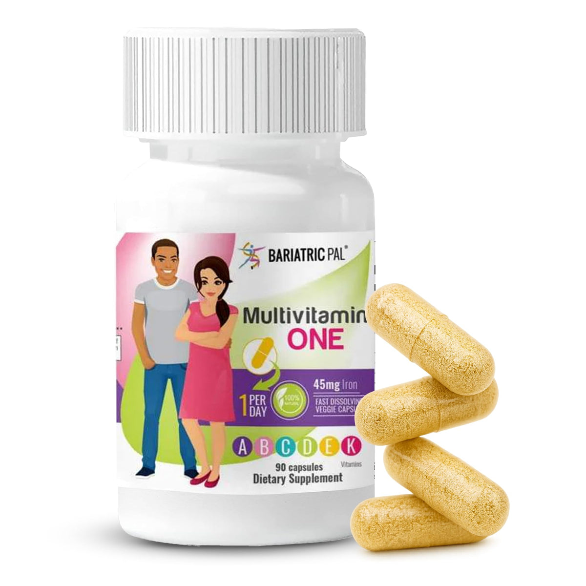 BariatricPal Multivitamin with Iron front view of packaging