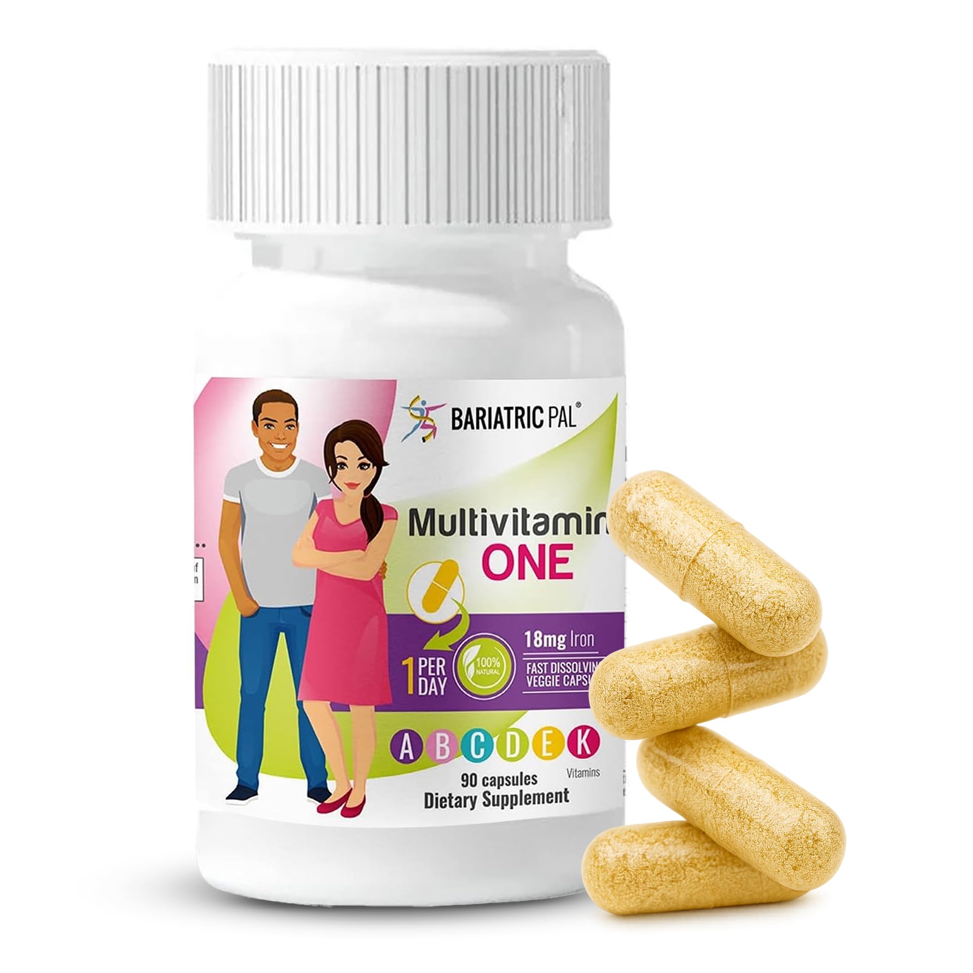BariatricPal Multivitamin with Iron front view of packaging