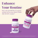 BariMelts B1 Vitamins bottle on a kitchen counter