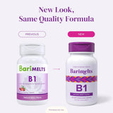 BariMelts B1 Vitamins for women packaging with berries