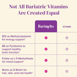 BariMelts B12 Plus Vitamin B Complex 41g cherry tablets on a table