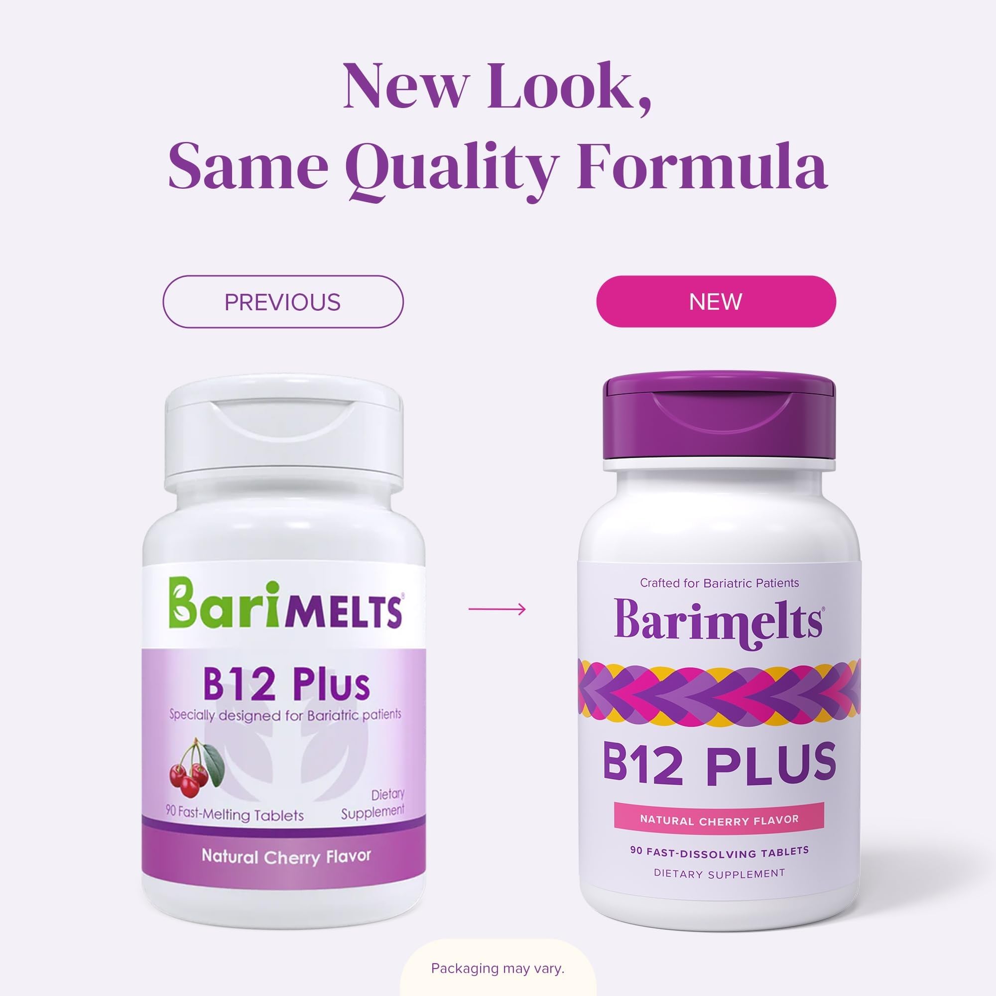 BariMelts B12 Plus Vitamin B Complex ingredients list