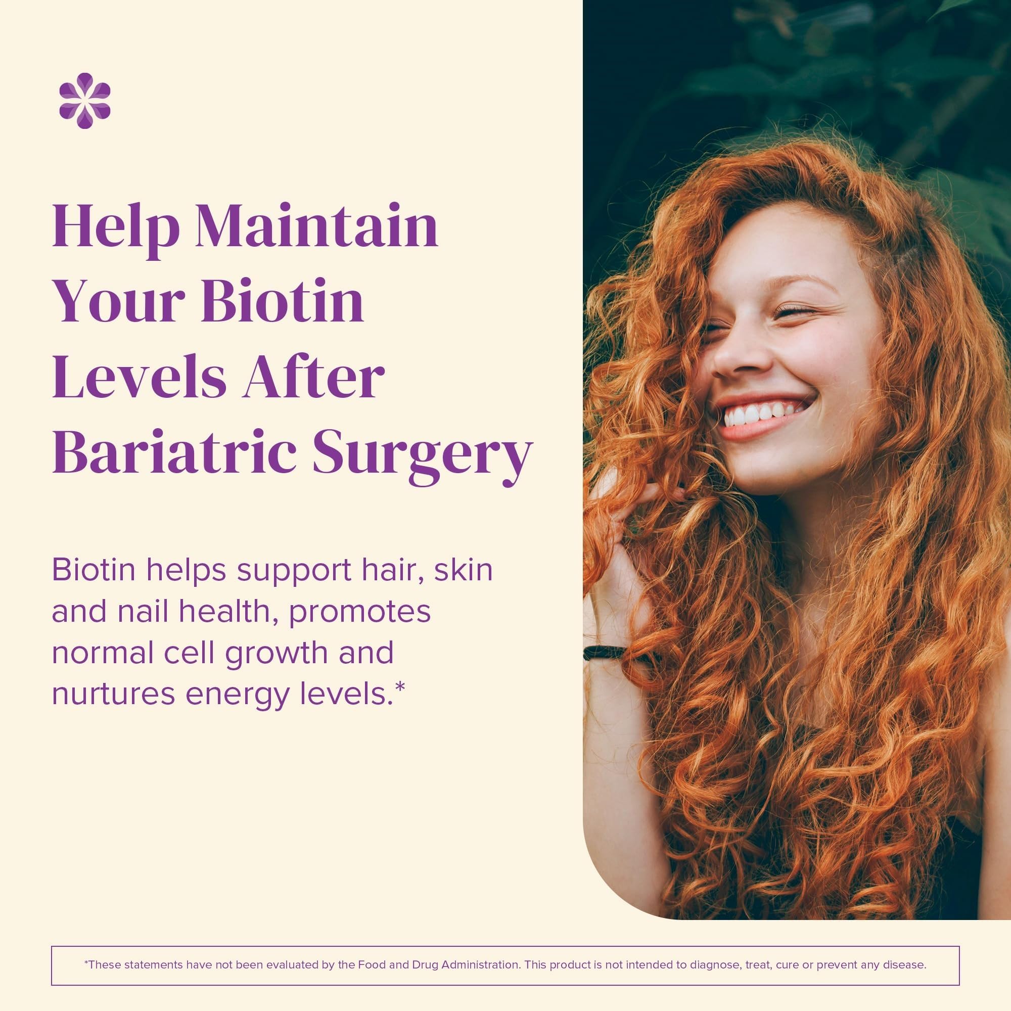 BariMelts Biotin Supplement 5000 mcg side view packaging