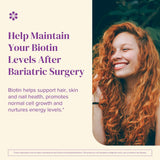 BariMelts Biotin Supplement 5000 mcg side view packaging