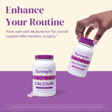 BariMelts Calcium Citrate 500mg supplement tablets in a hand