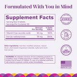 BariMelts Iron Supplement 45g back view showing ingredients