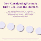 BariMelts Iron Supplement tablets in a hand