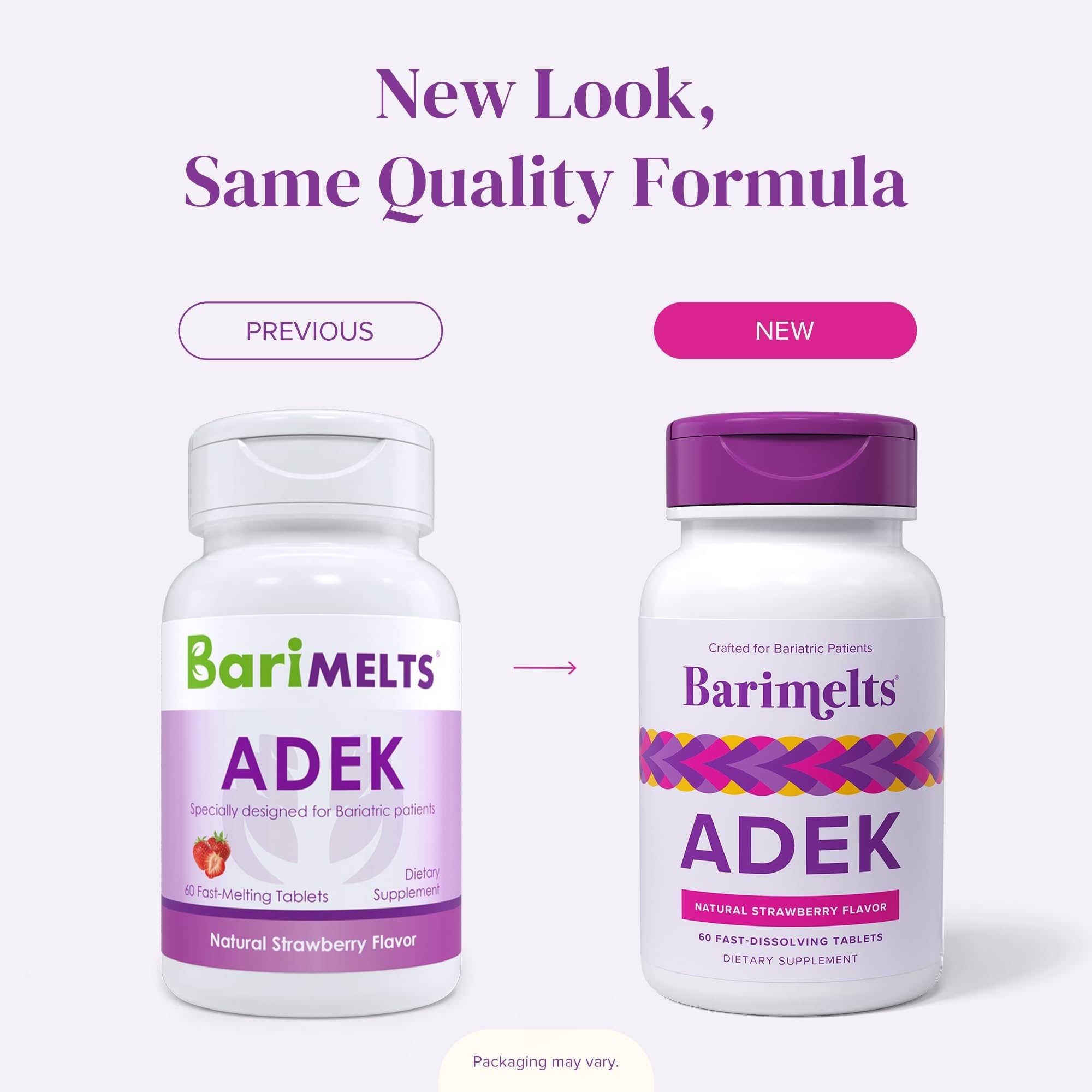BariMelts Multivitamins for Women on a kitchen counter