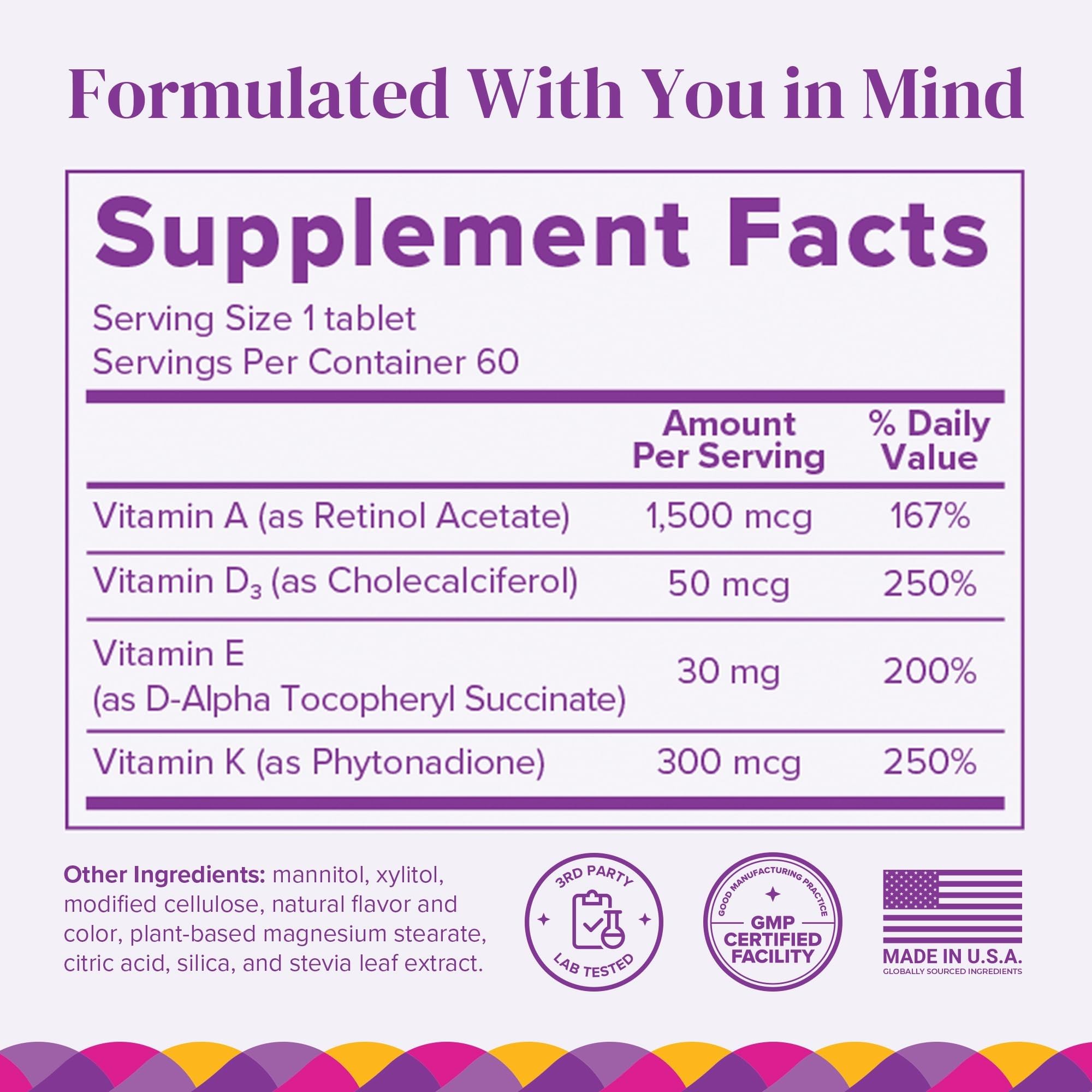 BariMelts Multivitamins for Women packaging