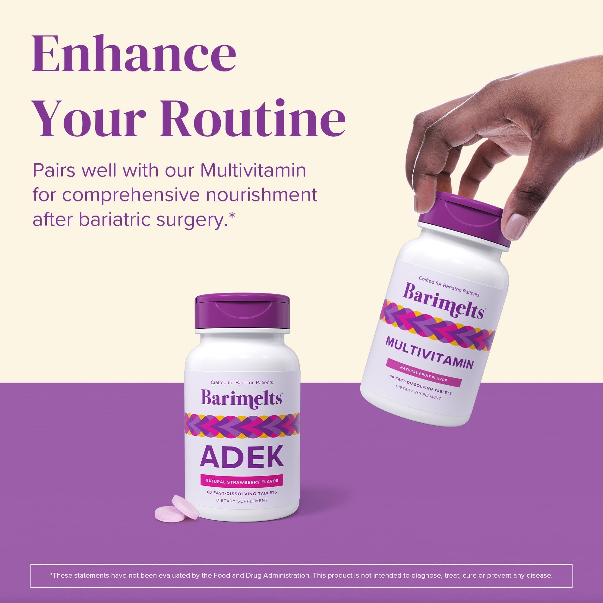 BariMelts Multivitamins for Women tablet close-up