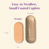 BariMelts Muscle Support Caplets displayed on a wooden table