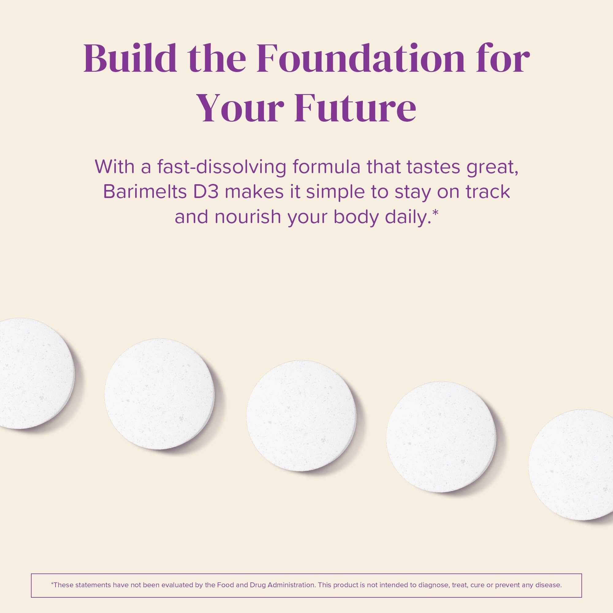 BariMelts Vitamin D3 5000 IU natural apple flavour