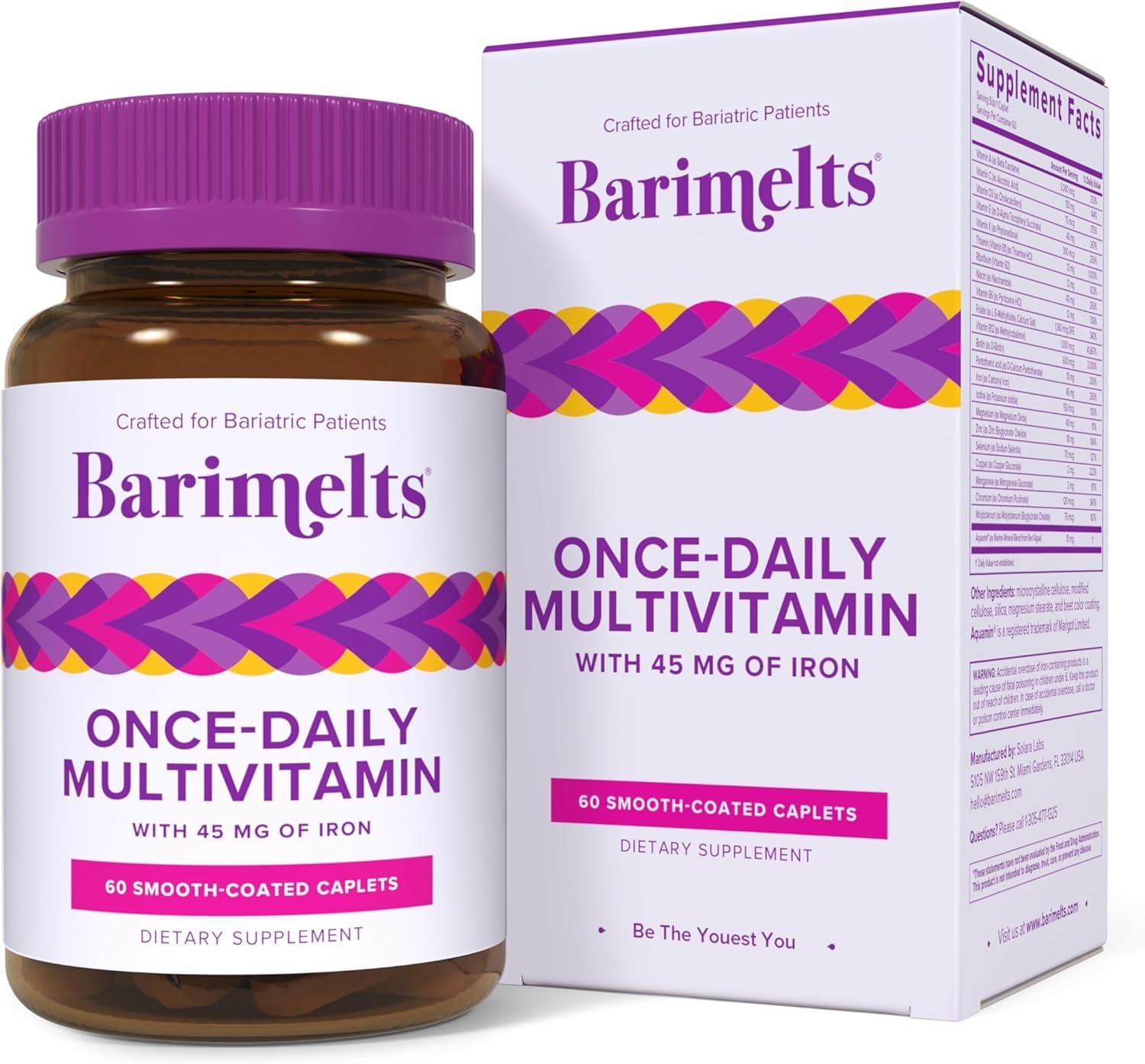 BariMelts Women's Multivitamin Caplets front view packaging