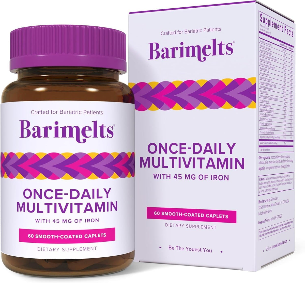 BariMelts Women's Multivitamin Caplets front view packaging