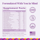 BariMelts Women's Multivitamin Caplets side view with dosage details