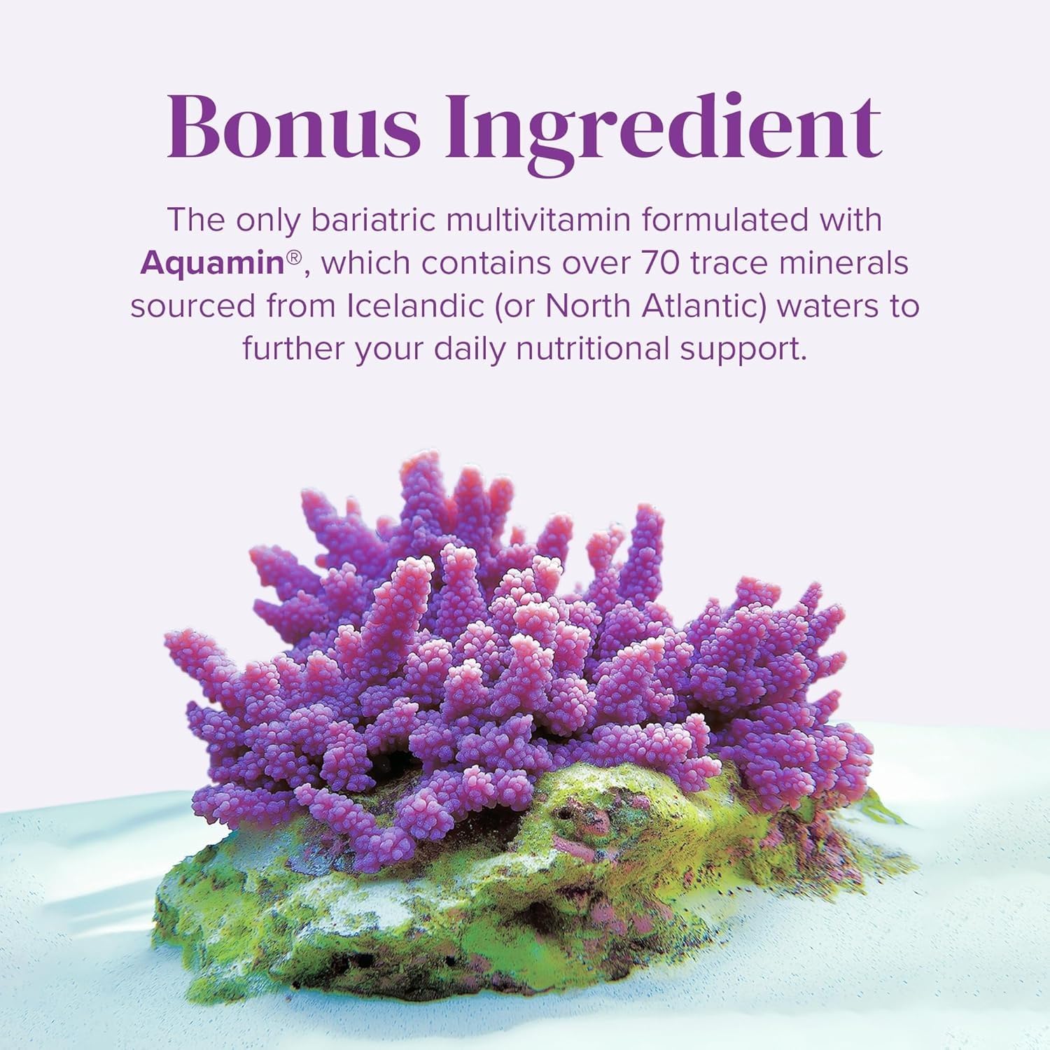 BariMelts Women's Multivitamin Caplets with a glass of water