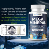 BARIPLUS Multiminerals 60 Tablets bottle with cap open