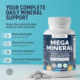 BARIPLUS Multiminerals 60 Tablets on a wooden table