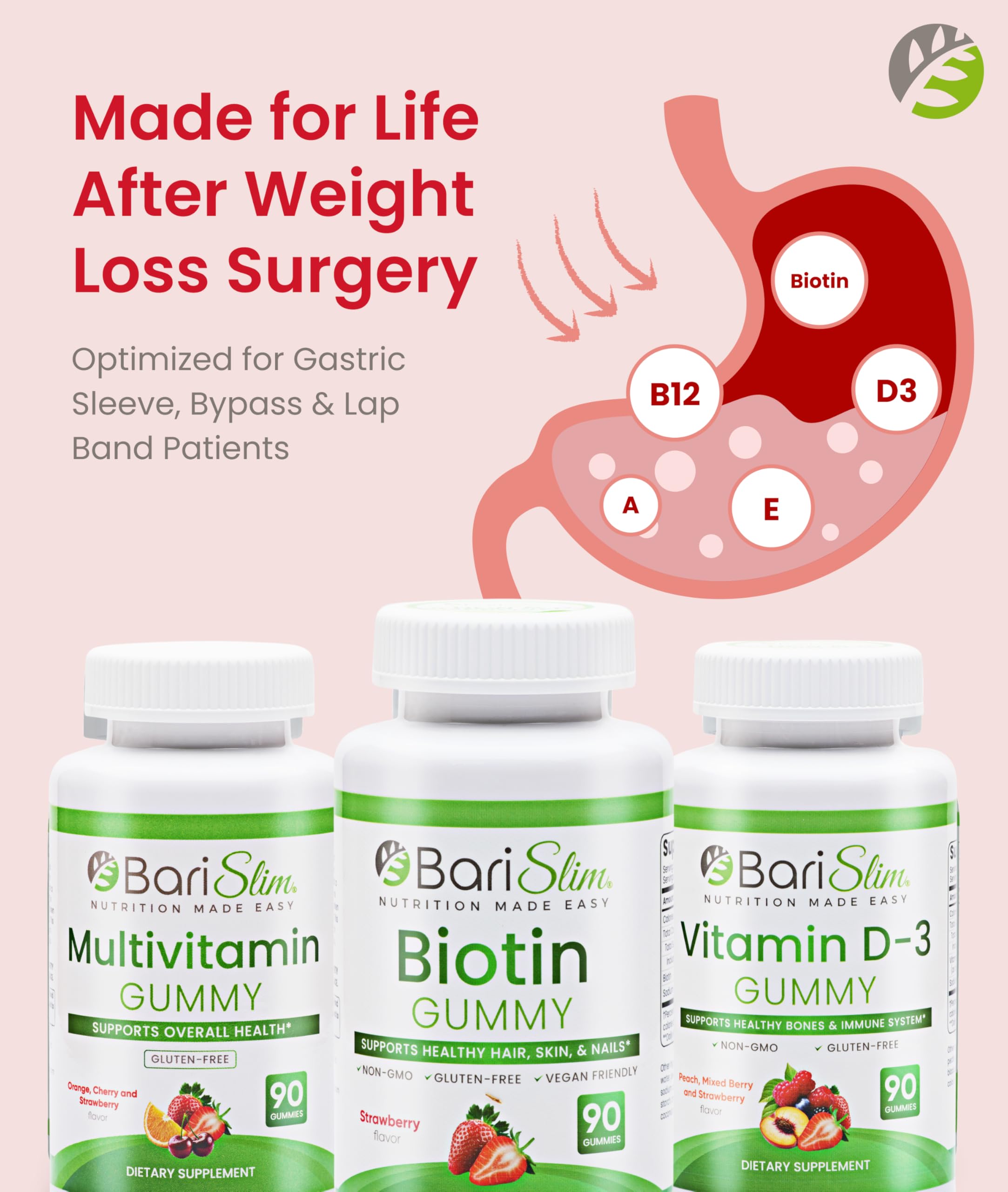 BariSlim Bariatric Multivitamin Gummies packaging