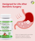 BariSlim Biotin Gummies 5000 mcg showing strawberry flavour