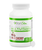BariSlim Chewable Multivitamin Tablets wild cherry flavour front view