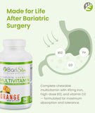 BariSlim Complete Chewable Bariatric Multivitamin side view
