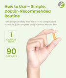 BariSlim Once Daily Bariatric Multivitamin capsule in hand