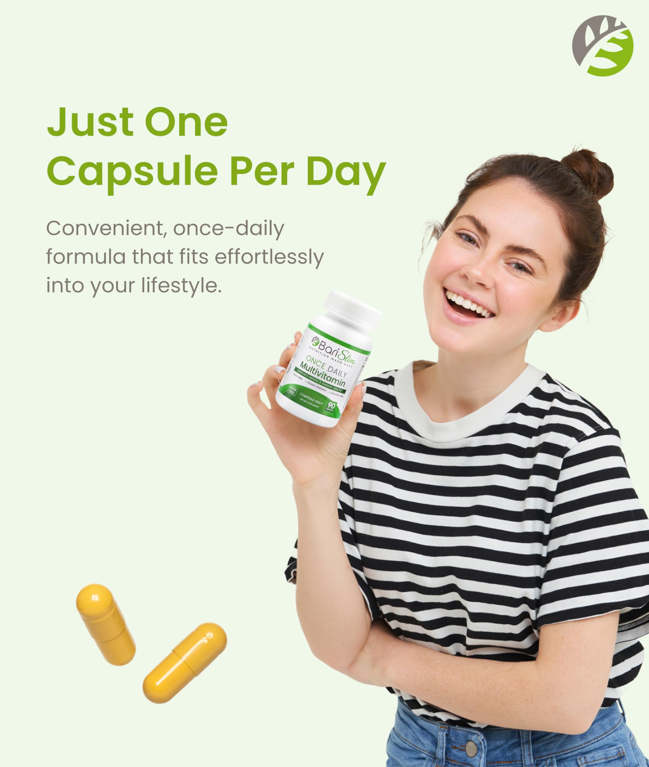 BariSlim Once Daily Bariatric Multivitamin on kitchen counter