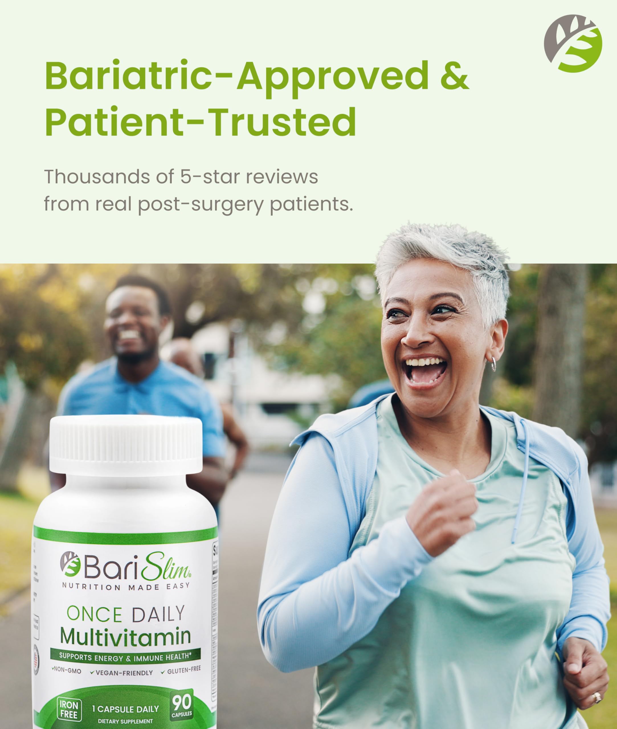 BariSlim Once Daily Bariatric Multivitamin with measuring spoon