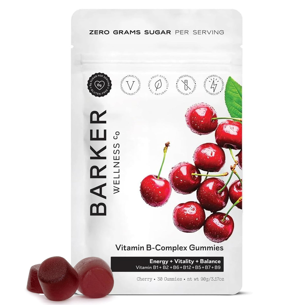 Barker Wellness Co B-Complex Gummies packaging front view