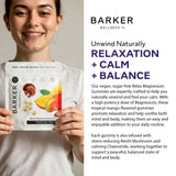 Barker Wellness Co Magnesium Gummies Tropical Mango gummies on a table