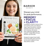 Barker Wellness Co Mushroom Adaptogen Gummies close-up of gummies