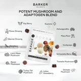 Barker Wellness Co Mushroom Gummies nutritional information