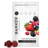 Barker Wellness D3 + K2 Gummies front view with Mixed Berry flavour