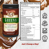 Barlean's Chocolate Silk Greens Superfood Powder packaging